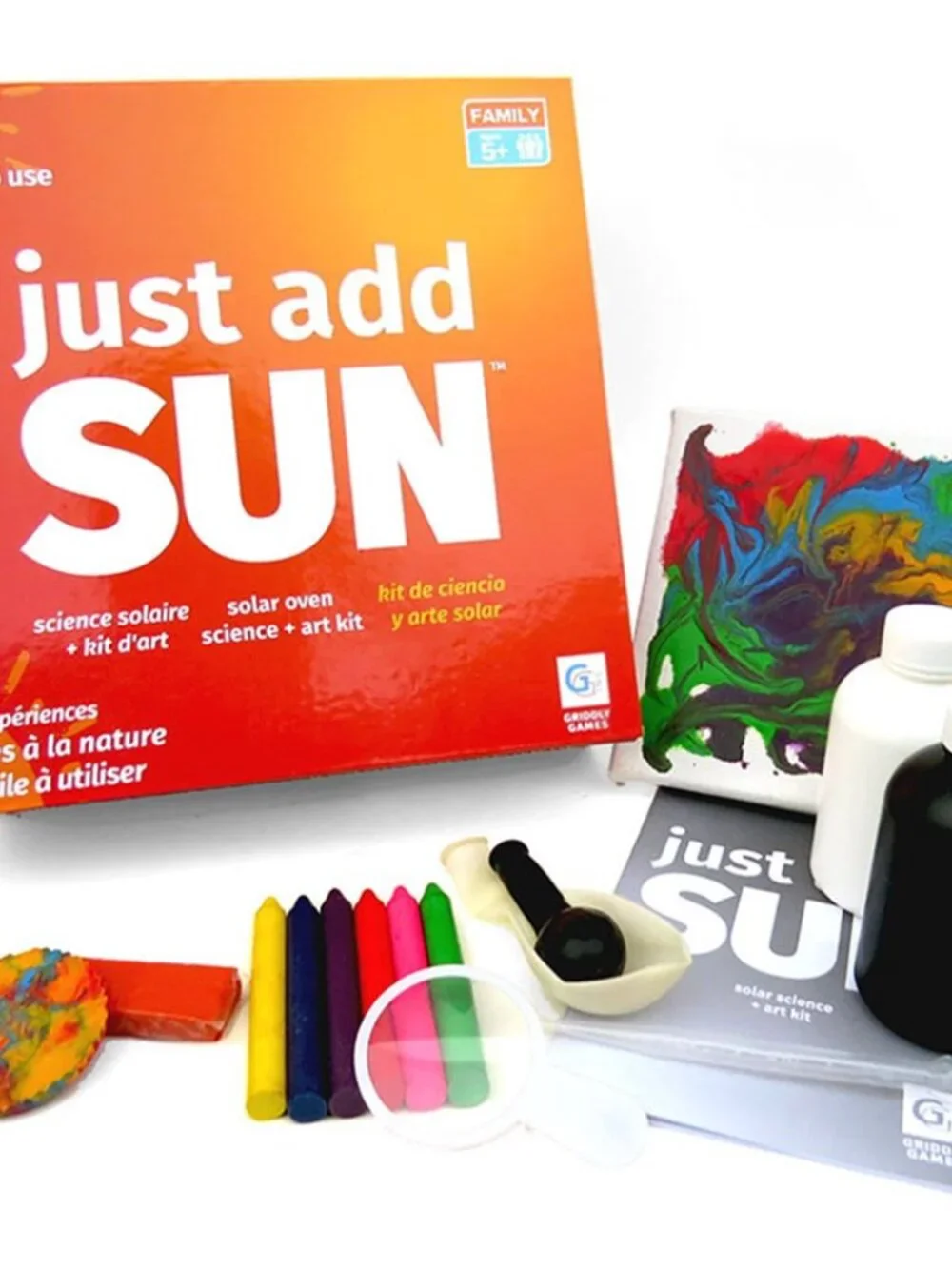 Griddly Games Just Add Sun Solar Science Art Kit Solar Oven Cooking Chemistry Ki